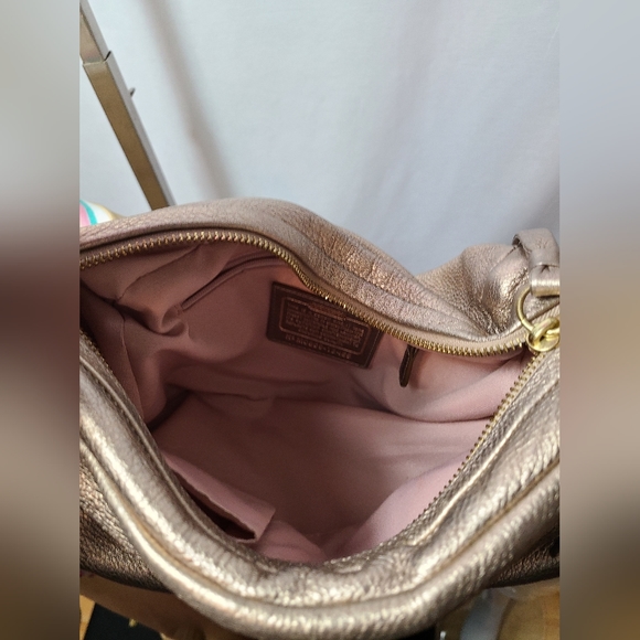 COACH parker rose gold leather shoulder bag - Picture 12 of 15